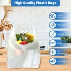 12 x 7 x 22 White Ldpe Plastic Bag 2.25Mil Reusable 200/Case - Image 2