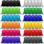 120PCS Drawstring Backpack,Drawstring Bags,Sport Bag Bulk Gym Cinch Bag Sack for Women Men Outdoor Sports,12 Colors (120PCS) - Image 2