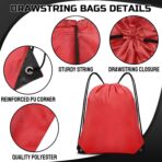 Drawstring Backpack Bulk 6 PCS, Drawstring Bags String Backpack Cinch Sack Gym Bags for Sport Trip Beach Swimming, 6 Color - Image 4