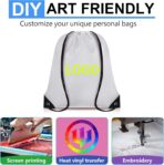 Drawstring Backpack Bulk 6 PCS, Drawstring Bags String Backpack Cinch Sack Gym Bags for Sport Trip Beach Swimming, 6 Color - Image 6