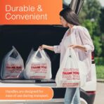 Reli. Thank You Plastic Bags (350 Count) (11.5" x 6.5" x 21") (White) - Grocery, Shopping Bag, Restaurants, Convenience Store - Image 6
