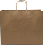 Prime Line Packaging Brown Paper Bags, Kraft Shopping Gift Bags with Handles for Small Business, Retail, Boutique & Grocery Use, To Go, Events, Bulk, 16x6x12, 100 Pack - Image 8