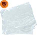 100 Clear Plastic Merchandise Bags With Handles 9"x12" 1.25Mil Thick Glossy Retail Shopping Bag for Small Business, Boutique, Clothing, Trade Show, and Gifts - Image 4