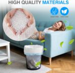 Charmount Small Trash Bags 4 Gallon, 200 Count Drawstring Mini Garbage Bags, Plastic Trash Can Liners for Bathroom Accessories, Bedroom, Dorm Room Essentials, Office - Image 6