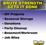 Brute Super Tuff Heavy Duty 2.0 MIL Contractor Bags, Large Trash Bags, Twist Tie Closure, Black, 42 Gallon, 20 Count - Image 5