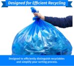 Reli. SuperValue 55-60 Gallon Recycling Bags | 75 Count | Blue Trash Bags | Made in the USA - Image 5