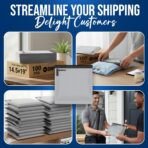 Shippozz 14.5x19 Poly Mailers 100 Pack, Durable Waterproof Polymailers for Shipping Clothes, Self Seal Mailing Bags for Small Business Packaging Supplies, Mailing Envelopes for Books, and Accessories - Image 6