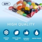 3" x 3" Zip Bags - 1000 Count, Small, Clear Plastic Reclosable Zipper Poly Baggies, 2 Mil, with Resealable Zip Top Lock for Packaging Jewelry, Coins, Pills, Candy, Beads, Seeds & More. - Image 5