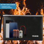 Fireproof Waterproof Money Document Bag - 2 Pack Safe Zipper Bags with Reflective Strip, Fire & Water Proof Storage Organizer Pouch for A4,File,Cash,Passport,Table(13.4" x 9.8" and 10.6" x 6.7") - Image 6