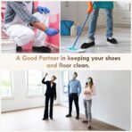 Recycable Shoe Covers Disposable - Black Shoe Covers for Indoors,50Pcs Booties for Shoe cover,Fits Up To 11 US Men and 13 US Women Size,Recyclable Non-Woven Fabric - Image 3