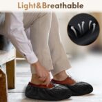 Recycable Shoe Covers Disposable - Black Shoe Covers for Indoors,50Pcs Booties for Shoe cover,Fits Up To 11 US Men and 13 US Women Size,Recyclable Non-Woven Fabric - Image 4