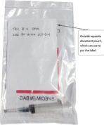 Biohazard Specimen Bags,100pcs 6x9in/15x25cm with Biohazard Red Logo Printing, Ziplock Top Sample Bags with Outside Pocket Paperwork Pouch - Image 4