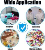 Biohazard Specimen Bags,500pcs 6x9in/15x25cm with Biohazard Red Logo Printing, Ziplock Top Sample Bags with Outside Pocket Paperwork Pouch - Image 7