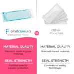 Self Sealing Sterilization Pouches 3.5" x 10" - Latex-Free, Color Changing Indicator (200 Count) by PlastCare USA - Image 6