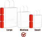 qiqee Medium Size Paper Gift Bags With Handles 10.6"x8.3"x4.3" 16 Solid Colors Party Favor Bags（16-Packs） - Image 8