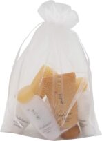 Wudygirl 100pcs 5X7 Inches White Organza Bags Christmas Drawstring Pouches Party Wedding Favor Bags Goodie bags(White 5x7) - Image 6