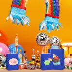 BagDream Royal Blue Gift Bags Medium Size 8x4.25x10.5 Kraft Blue Paper Bags with Handles Bulk 100Pcs for Wedding, Party Favors, Business, Retail, Grocery Paper Gift Sacks - Image 7