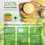 (Include 10 Bonus Bags) ANECO 100% Compostable Waste Bags 2.6 Gallon, Extra Thick Kitchen Small Compost Bags for Countertop Bin, 110 Count (100 + 10 Extra) - Image 5