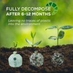 (Include 10 Bonus Bags) ANECO 100% Compostable Waste Bags 2.6 Gallon, Extra Thick Kitchen Small Compost Bags for Countertop Bin, 110 Count (100 + 10 Extra) - Image 7