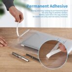 iMailer - 500 Pcs - 9" x 12", Suffocation Warning Self Seal Clear Plastic Poly Bags 1.6 Mil for A4, Letter Sized Documents, Marketing Materials, Clothes-Permanent Glue - Image 4