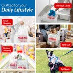 Reli. Thank You Plastic Bags | 150 Pack | (11.5" x 6.5" x 21"), White | Plastic Bags with Handles | Ideal for Grocery, Shopping, Food Take Out, Restaurants, Small Business - Image 7