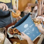 Bread Bags for Homemade, Beeswax Reusable Bread Bag for Sourdough 2-Pack, Large Reusable Waxed Food Storage Bag to Keep Sourdough Fresh, Freezer-Safe, Eco-Friendly (Blue&Grey) - Image 3