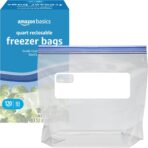 Amazon Basics Reclosable Freezer Quart Bags, BPA Free, 120 Count (Previously Solimo) - Image 4