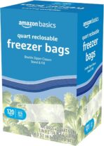 Amazon Basics Reclosable Freezer Quart Bags, BPA Free, 120 Count (Previously Solimo) - Image 6