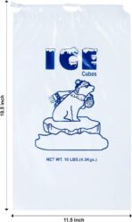 Infinite Pack 100 Pack Ice Bags 10 lb, Heavy-Duty Ice Bags with Drawstring(1.30 Mils Thickness) - Image 3