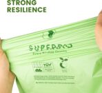 SUPERBIO 13 Gallon Compostable Drawstring Kitchen Waste Bag, 49.2 Liter, 30 Count,1 Mil, Heavy Duty Food Scrap Bags, BPI, Seedling and OK compost INDUSTRIAL - Image 7