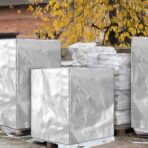 1 Pcs Silver 48" x 60" x 48" Heavy Duty Pallet Covers Outdoor PE Waterproof Pallet Cover Silver Tarp Waterproof for Construction Outdoor Storage - Image 8