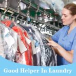 BEISHIDA 50PCS 60 Inch Plastic Garment Bag-Plastic Clear Dry Cleaner Laundry Bags for Clothes Cover, Hanging Clothes Storage for Long Dresses Skirt Coat Suit Shirt Jacket - Image 8