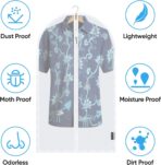 BALEINE 40'' Translucent Garment Bags, 2 Packs PEVA Dress Bag for Closet Clothes Dresses Suit Coats Storage (White, 2PK) - Image 4