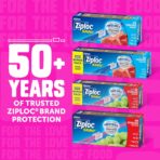 Ziploc Gallon Food Storage Slider Bags, Power Shield Technology for More Durability, 68 Count - Image 9