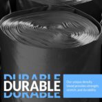 Reli. 40 to 45 Trash Bags Heavy Duty | 50 Trash Bags | Super Sizeable for Serious Garbage Cleanup (Black) - Image 4