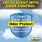 Brute Super Tuff Heavy Duty 2.2 MIL Kitchen Compactor Bags, Twist Tie Closure, White, Clean Fresh Scent with Odor Protect Technology, 20 Gallon, 20 Count - Image 4