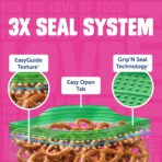 Ziploc Snack Bags, Easy Open and Close, Small Plastic Food Storage Bags, 108 Bags Total (Packaging May Vary) - Image 5