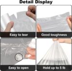 Plastic Produce Bags Roll, 10" x 14" Plastic Bags for Food, Fresh-Keeping Clear Food Bag for Fruit, Vegetable, Bread, Refrigerator Storage, Kitchen, Supermarket, 1 Roll 400 Storage Bag - Image 7