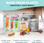 Matter Compostable Assorted Kitchen Bags, 230 Count, Biodegradable, Eco-Friendly Resealable Food Storage Variety Pack, 80 Snack, 80 Sandwich, 50 Quart & 20 Gallon - Image 5