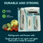 Matter Compostable Assorted Kitchen Bags, 230 Count, Biodegradable, Eco-Friendly Resealable Food Storage Variety Pack, 80 Snack, 80 Sandwich, 50 Quart & 20 Gallon - Image 6