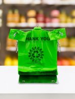 [200 per box],Recyclable Compostable Reusable Biodegradable Plastic T-Shirt Bags,Grocery Shopping Bags,Measures 11. 5" X 6. 25" X 21"( large size 1/6) , 16 Mic (0. 63 Mil) - Image 7