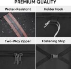 BALEINE Travel Garment Bag, Travel Suit Bag for Men, 42'' Waterproof Carry on Garment Bag for Hanging Clothes, Garment Duffel Bag for Travel Business (Black) - Image 3