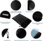 Fireproof Waterproof Money Document Bag - 15"x 11" Safe Zipper Bags with Reflective Strip, Fire & Water Proof Storage Organizer Pouch for Important Documents Holder,File,Cash,Passport,Tablet (Black) - Image 6