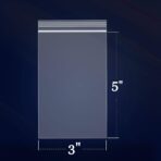 iMailer - 200 Count - 3" x 5" Small Zip Bags - Plastic Zip Poly Bags 2 Mil Baggies with Lock Seal Zipper for Snack, Treats, Party Favors, Photo, Jewelry - Image 3