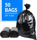 Reli. 55-60 Gallon Trash Bags Heavy Duty | 50 Bags | 50-60 Gallon | Large Black Garbage | Made in USA - Image 3