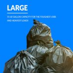 Reli. 55-60 Gallon Trash Bags Heavy Duty | 50 Bags | 50-60 Gallon | Large Black Garbage | Made in USA - Image 6