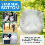Reli. Easy Grab Trash Bags, 55-60 Gallon (150 Count) (Clear) - Star Seal Super High Density Rolls - Heavy Duty Can Liners, Garbage Bags, Bulk Bags - 50, 55, 60 Gallon Capacity - Image 5