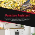 30-33 Gallon Trash Bags Heavy Duty (100 Bags w/Ties Value Pack), Large Black Trash Bags 30 Gallon - 32 Gallon - Image 7