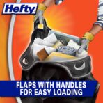 Hefty Load & Carry Heavy Duty Contractor Large Trash Bags, 42 Gallon, 26 Count - Image 3