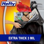 Hefty Load & Carry Heavy Duty Contractor Large Trash Bags, 42 Gallon, 26 Count - Image 4